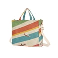 thumbnail image 7 of FORMRS Womens Corduroy Tote Bag Crossbody Shoulder Handbag with Pocket, Colorful Plane, 7 of 7