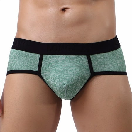 

BIZIZA Men s Jock Strap Athletic Male Supporters Underwear Jockstrap Briefs Green S