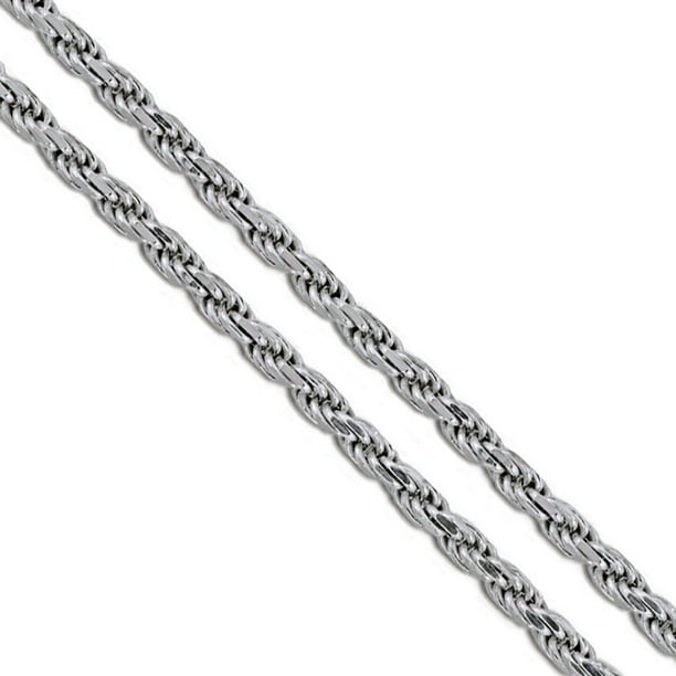 Sac Silver Stainless Steel Rope Chain 2.9mm New Solid Cord Necklace