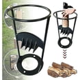 thumbnail image 1 of Inertia Log Splitter - Durable Firewood Splitter - Cast Iron Manual Wood Splitting Tool - Old Man Lightweight Cone Manual Wood, 1 of 5