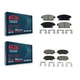 thumbnail image 1 of CMX Front Rear Ceramic Brake Pads Kit for Car 2013-2015 Cadillac ATS with 300mm Diameter Rotor KCX-100611, 1 of 9