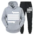thumbnail image 5 of Chándal divertido con diseño de perro salchicha para hombre, conjunto de 2 piezas con capucha y pantalones, sudadera unisex con capucha, ropa deportiva para correr, 5 of 5
