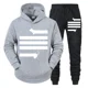 thumbnail image 5 of Chándal divertido con diseño de perro salchicha para hombre, conjunto de 2 piezas con capucha y pantalones, sudadera unisex con capucha, ropa deportiva para correr, 5 of 5