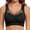 Black, variant on Seamless Bras for Women No Underwire Comfortable Push Up Wireless Bra Mesh Padded Back Smoothing Bra