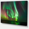 thumbnail image 2 of Green Northern Lights Aurora - Grand Art Mural Abstrait sur Toile, 2 of 3