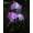 Purple, variant on XYRSRUW Solar Flower Lantern, Silk Cloth & Stainless Steel, Automatic LED Lighting, Charming Outdoor Decor, Ideal for Gardens, Yards, and Pathways, 32in Height(White)