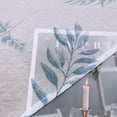thumbnail image 5 of 2 Panels Semi Sheer Voile Tier Curtains, Linen Floral Printed Rod Pocket Small Curtain, 5 of 8