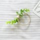 thumbnail image 1 of Xiao Hua Servilletero con forma de planta verde simulada, con hebilla para mesa de hotel o casa, con cuerda de cáñamo y cuentas de madera (cuerda de cáñamo verde oscuro)., 1 of 4