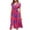 Red, variant on IROINNID Wedding Guest Dresses for Women Semi Formal Evening Night Casual Homecoming Dress Summer V-Neck Print Short Sleeve Party Club Long Dress Elegant Wrap Dress,Hot Pink