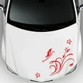 thumbnail image 6 of HUONA Fashionable Car Decorative Stickers Butterfly Flowers Vine Sticker Universal Auto Body Side Decals 3Pcs for Cars SUVs Trucks Off-Road Vehicles Accessories Red, 6 of 7