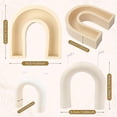 thumbnail image 2 of Moldes de silicona para velas con forma de arco, molde de resina 3D en forma de N para aromaterapia, 2 of 5