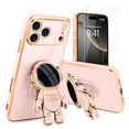 thumbnail image 1 of Funda para iPhone 17 Pro Pepmune con soporte astronauta rosa, 1 of 6