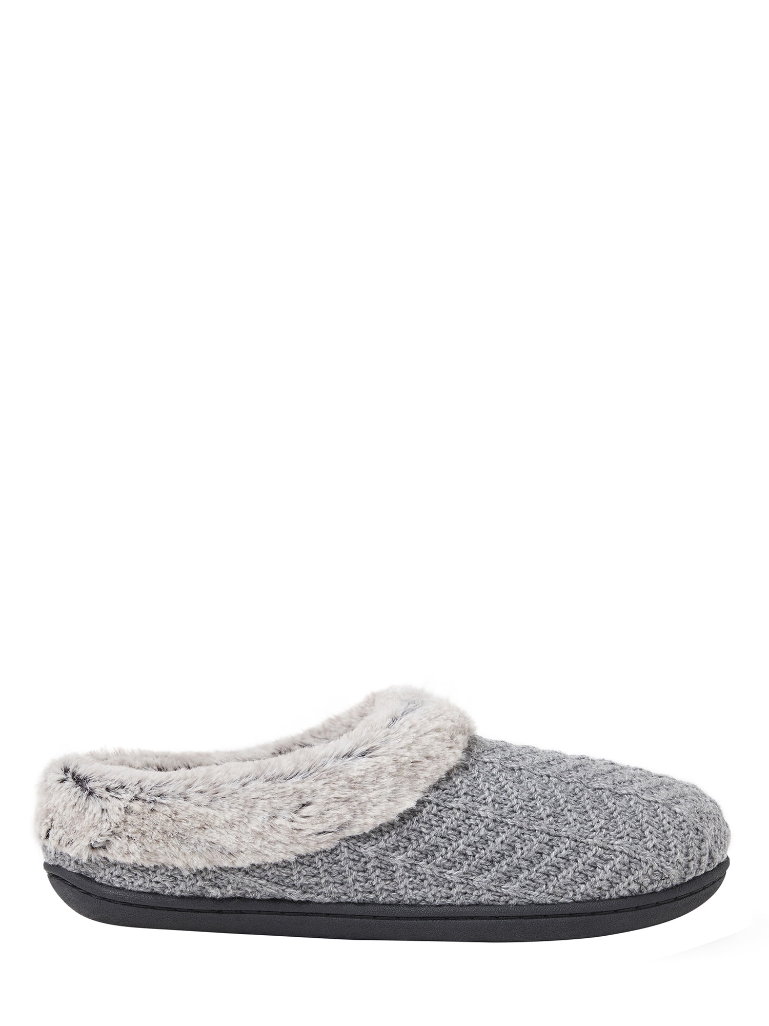 DF by Dearfoams Women's Textured Knit Clog slippers - Walmart.com