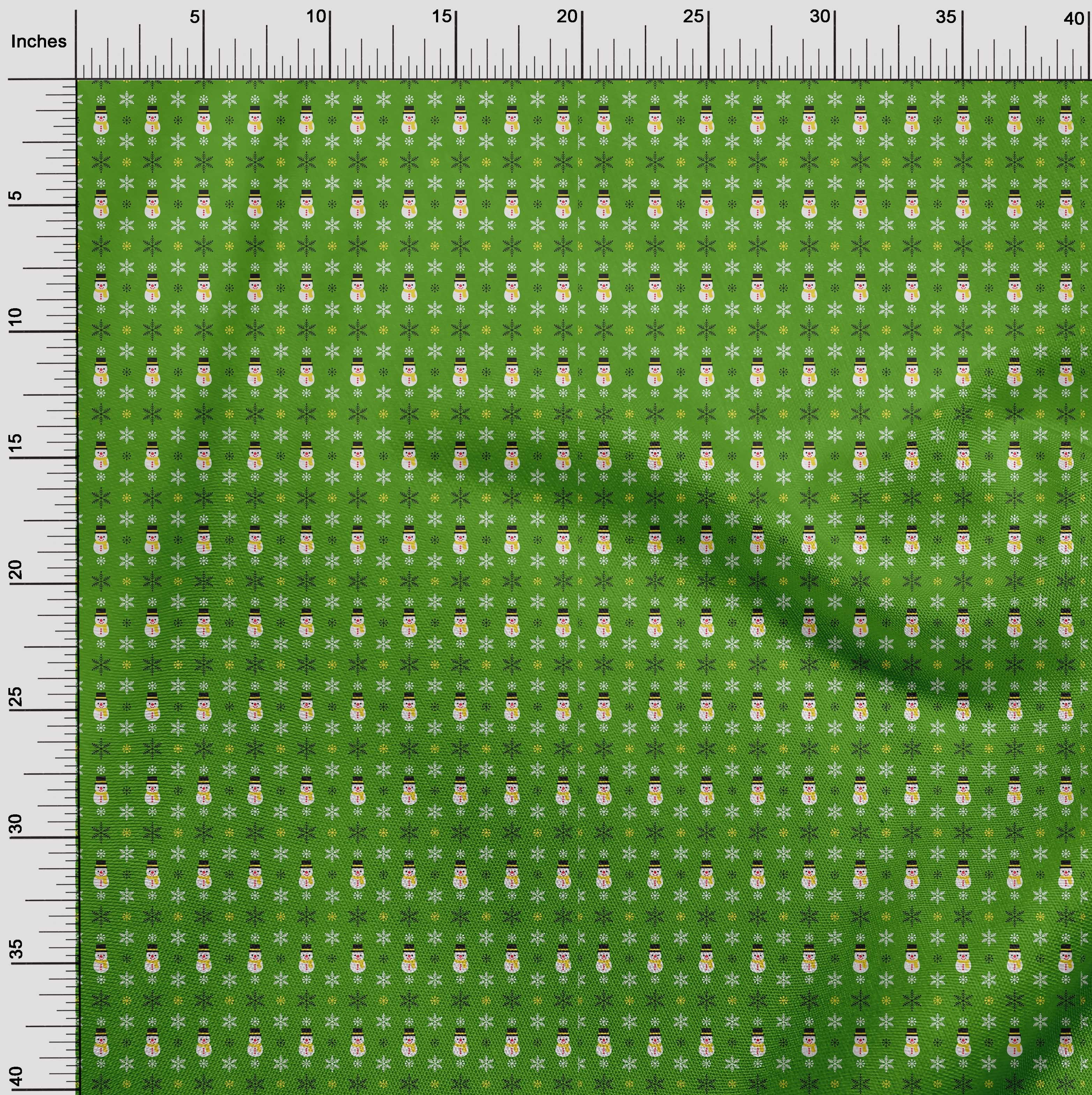 oneOone Cotton Poplin Green Fabric Merry Christmas Craft Projects Decor Fabric Printed By The Yard 56 Inch Wide-J3F