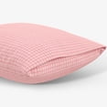 thumbnail image 5 of Mainstays Kids 100% Cotton Percale Bed Sheet Set, Twin, Pink Grid, 3 Pieces, 5 of 7