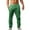 Green, variant on Ediodpoh Men's Elastic Pants Solid Color Breathable Cotton Linen Loose Casual Pants Men’s Pants Green S
