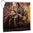 thumbnail image 3 of Cortina de ducha Jon Snow, impermeable, de poliéster, lavable, decorativa, con 12 ganchos, 182,88 x 182,88 cm, de hierro, 3 of 8