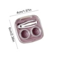 thumbnail image 3 of Staron Contacts Lens Case, Portable Travel Contact Lens Storage Box, Compact Contact Lens Holder for Daily Use Gym Outdoor, Purple, 3 of 6