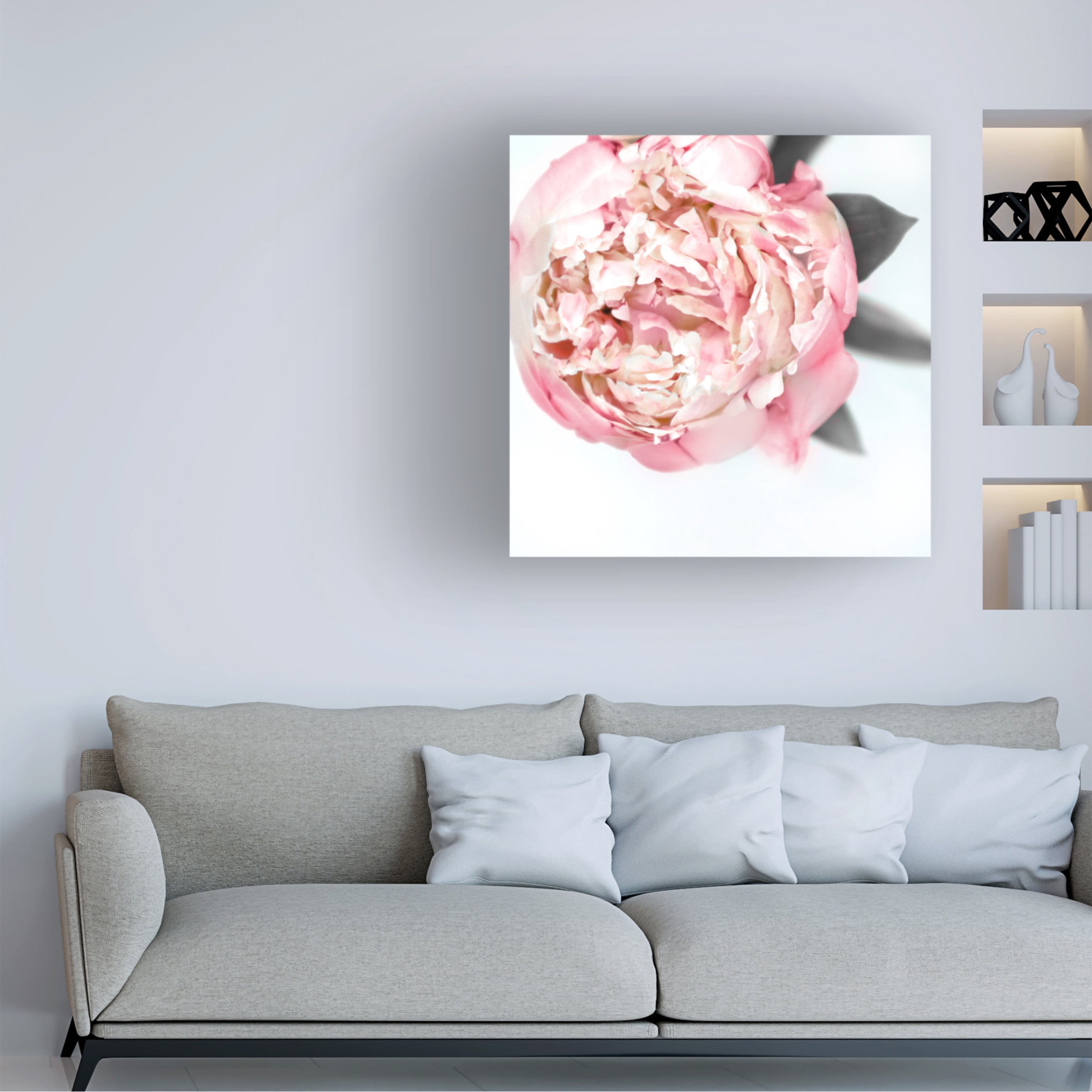 Trademark Fine Art Rosana Laiz Blursbyai Blush peony III Canvas Wall Art