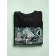 thumbnail image 3 of Retro Futuristic Collage Sweatshirt Women -Image by Shutterstock, Female 4X-Large, 3 of 4
