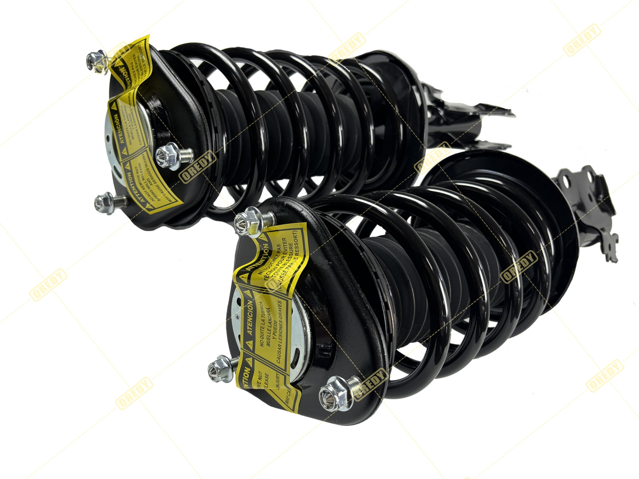 OREDY Front Pair Struts & Coil Spring Assembly Replacement for 2010 2011 2012 2013 2014 2015 Toyota Prius - 172689 172688