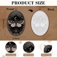 thumbnail image 3 of Dark Academia Canvas Wall Art Moth Crescent Moon Floral Accents Dark Style Oval Framed Canvas Prints Vintage Wall Hanging Decor for Home Decorations 8.6"x11.4", 3 of 7
