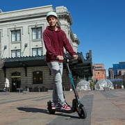 GOTRAX Apex Folding Electric Scooter, 350W Motor, 8.5 Tires, 15.5Mph, Disc Brakes, Black-White