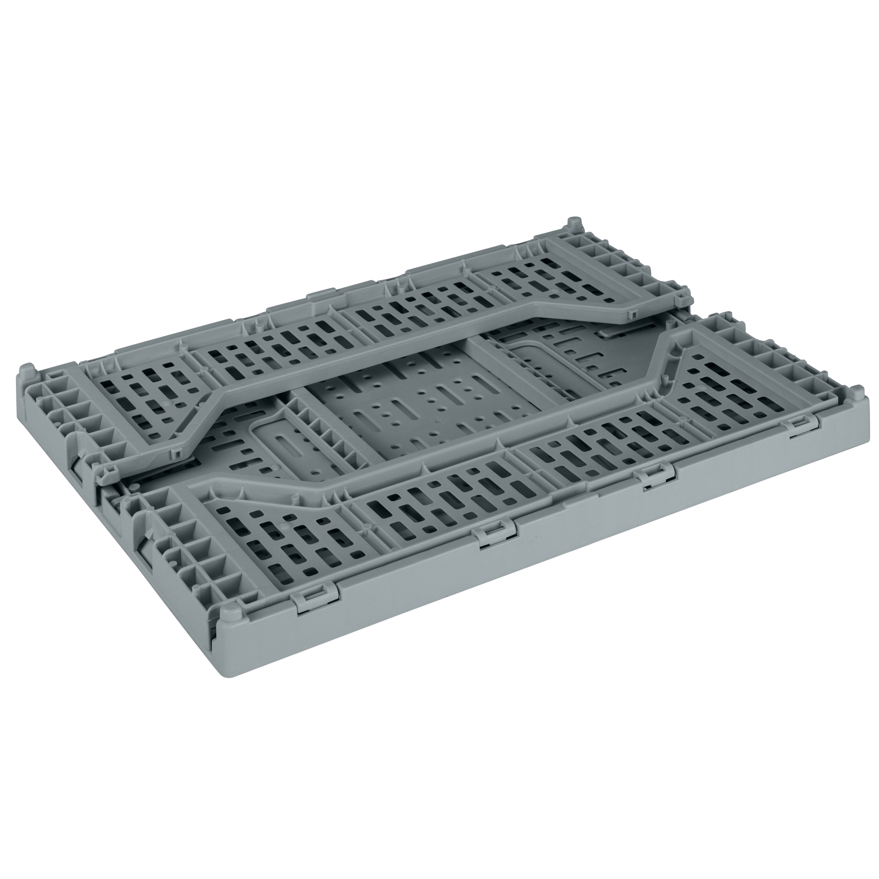 Simplify 15LT Collapsible Plastic Storage Crate in Grey