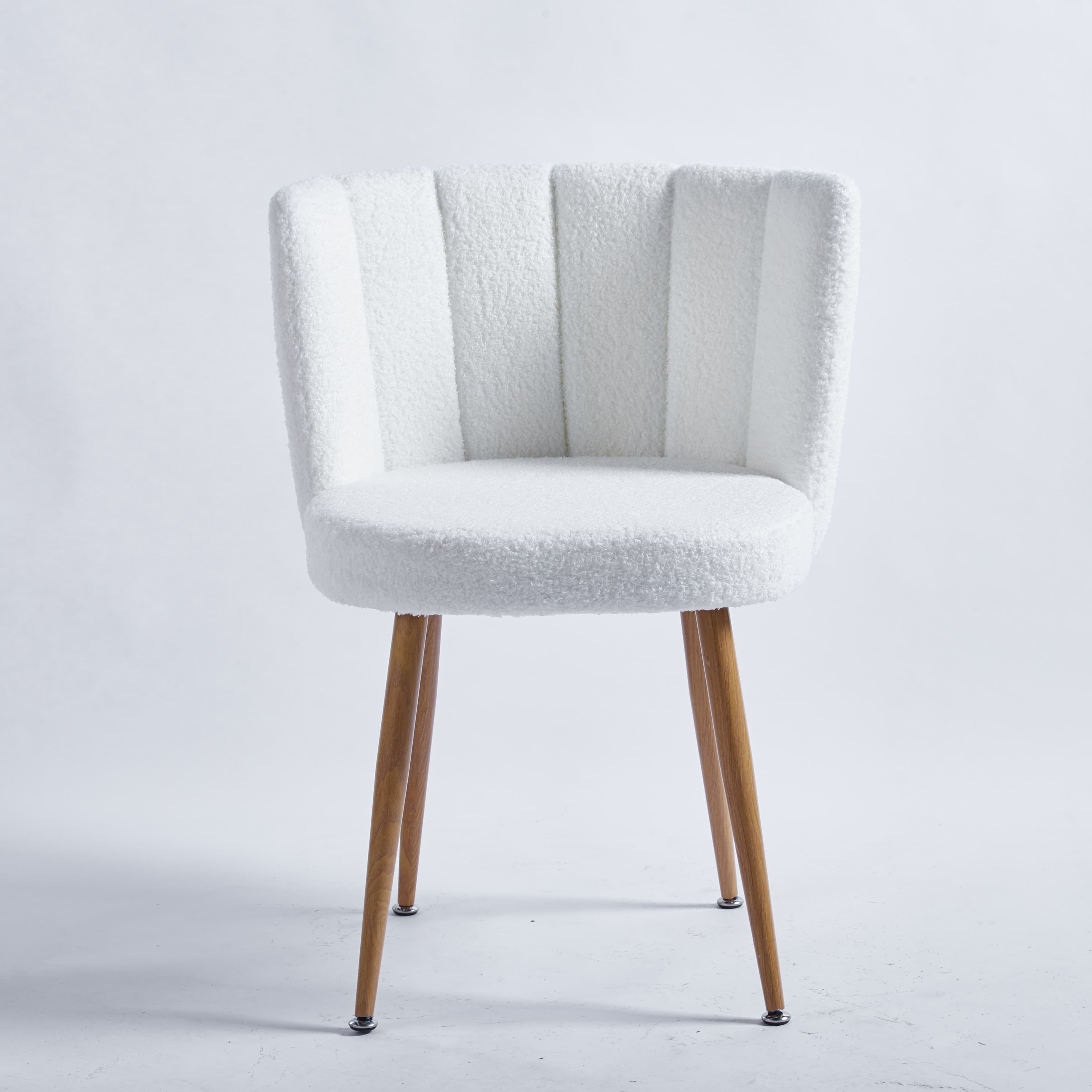 MAYEERTY Modern White Dining Chair Dining Living Room Set of 2