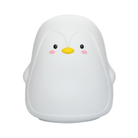 

1pc Cartoon Penguin Lamps LED Pat Lamp USB Charging Bed Light Creative Gift for Kids Children Girls White