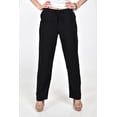 thumbnail image 4 of Pantalon de lino rayado Roman Fashion /Juvenil, 9205 (Negro) negro CH, 4 of 5