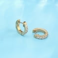 thumbnail image 7 of Limerencia Titanium Jewelry Hoop Earrings, 5A Cubic Zirconia, Titanium, for Women Sensitive Ears, 7 of 7