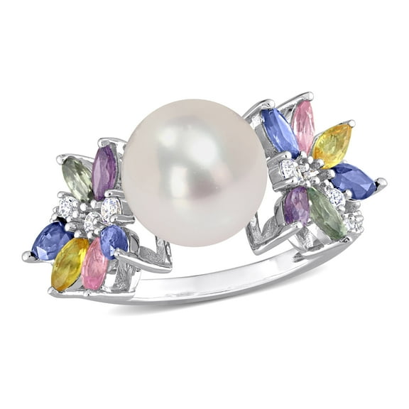 Everly Women's Cultured Pearl 14k White Gold Ring