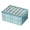 thumbnail image 1 of Cateissary Caja de almacenamiento plegable rosa/gris azul/caqui, caja de almacenamiento para organización de viajes de coche con tapa, Almacenamiento y organización del hogar gris azul, 1 of 6