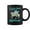 Black, variant on Rare Disease Zebra Unicorn Zebra Ribbon Coffee Mugs