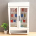 thumbnail image 2 of 1/12 Casa uñecas Nevera Congelador Muebles Para perfecl Refrigerador en miniatura, 2 of 6