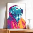 thumbnail image 4 of Hudo Wall Art - Funny Dog Canvas Poster for Kids' Room - Kuvasz Dog colorful art print, Canvas Painting Puppy Artwork, Watercolor Artwork Print For Bedroom, 4 of 5