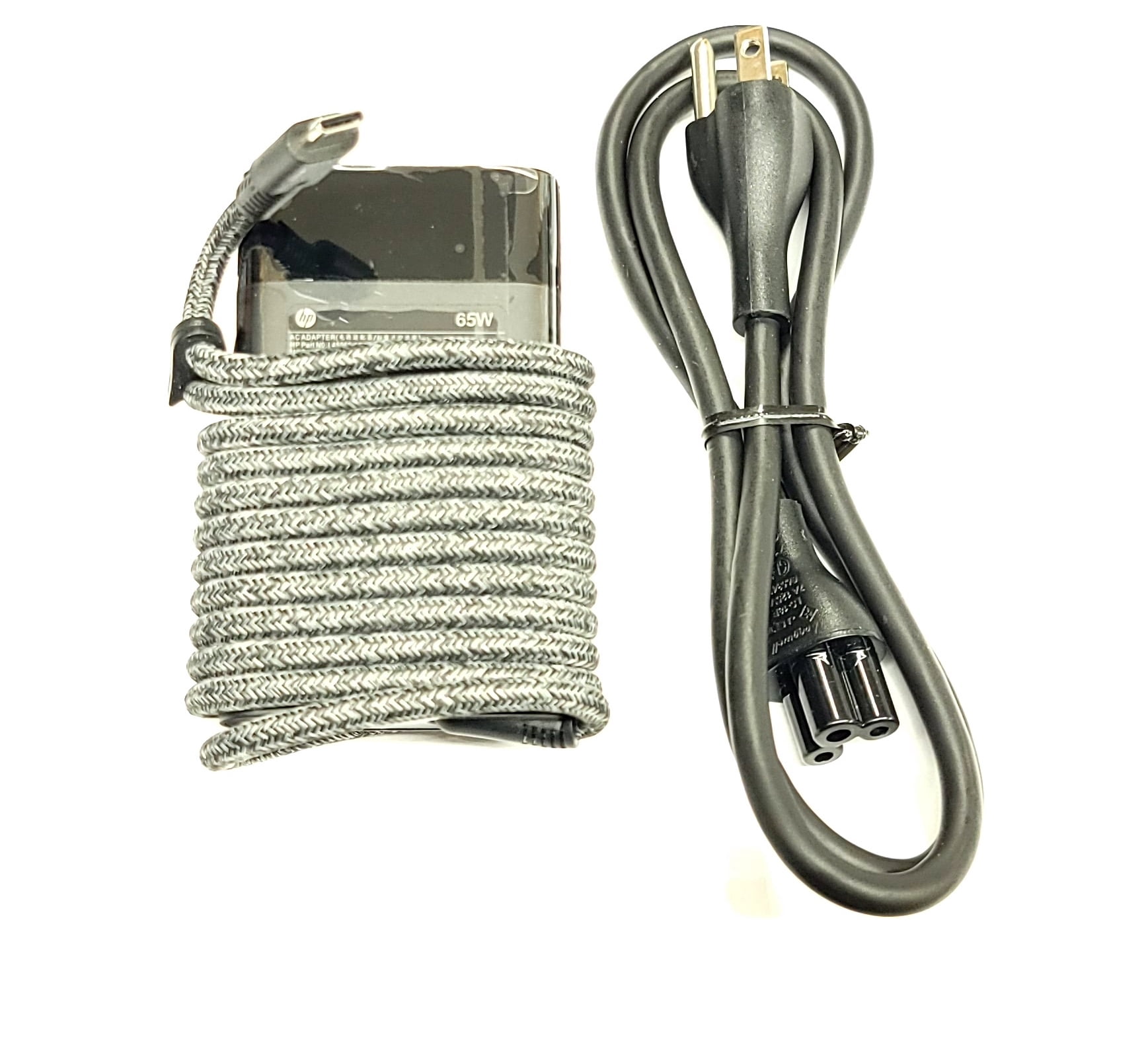 Genuine HP 65W USB-C AC Power Charger Adapter M54350-001 M52944-001 TPN-LA22 PA-1650-28HT For HP Laptops, Original 3.3ft Power Cord Included
