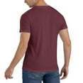 thumbnail image 5 of Kind To Your Mind Men'S Basic Short Sleeve T-Shirt Burgundy Xx-Large, 5 of 5