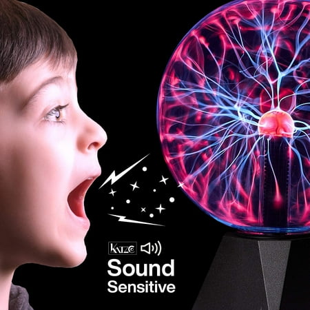 Katzco Plasma Ball - 7 Inch - Nebula  Thunder Lightning  Plug-In - For Parties