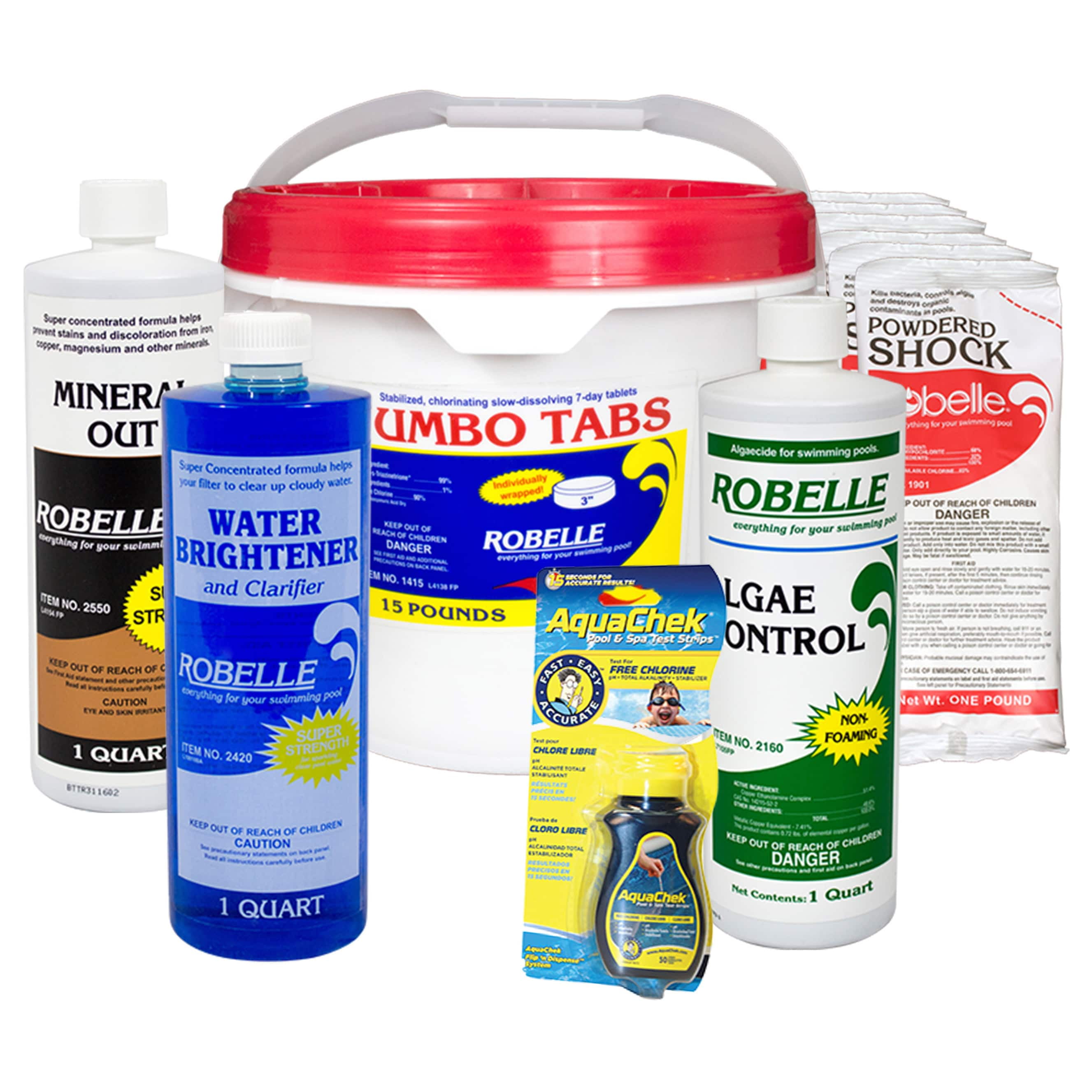 Robelle 5,000 10,000 Gallon Swimming Pool Maintenance Kit Maintenance