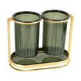 thumbnail image 3 of GUOOL Chopsticks Holder Tableware Stand Drying Rack Multifunctional Draining Chopstick Double Jar Aureate, 3 of 9