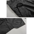 thumbnail image 5 of JoveMarine Men's Outdoor Tactical Cargo Shorts with Multiple Pockets, Belted Waist, Durable Work Shorts for Hiking, Motorcycle and Summer Adventures Black L, 5 of 7