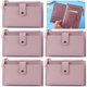 thumbnail image 4 of 5 Uds. Cartera Cuero PU Con Tarjetero Multiranura Color Sólido A La para Mujer () Púrpura, 4 of 9
