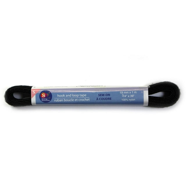 ESPRIT Hook and Loop Tape Sew-On – 19mm x 1m (¾" x 39") – Black