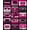 Pink, Pattern 4, variant on ODIKA 4' x 6' Machine Washable Non-Slip Area Rug, Pop Art capsule High Traffic Rug, Pink, 86760