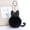 B, variant on Keychain Accessories Artificial Fluffy Cat Key Chain Key Ring Handbag Car Pendant Charm