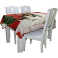 thumbnail image 5 of GZHJMY Christmas Chihuahua Rectangle Tablecloth for Kitchen Dining Room Party Table Cover Home Decor 54"(W) x 72"(L), 5 of 7