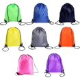 thumbnail image 1 of HAHADAXA Drawstring Bags, 7 Pieces Drawstring Backpack Bags Sack Pack Cinch Tote & Sport Storage Polyester Bag black, 1 of 5