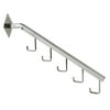 Econoco - TB/5H - 18" 5-Hook Chrome Square Tubing Waterfall Faceout for Wallmount - Sold in Pack of 24